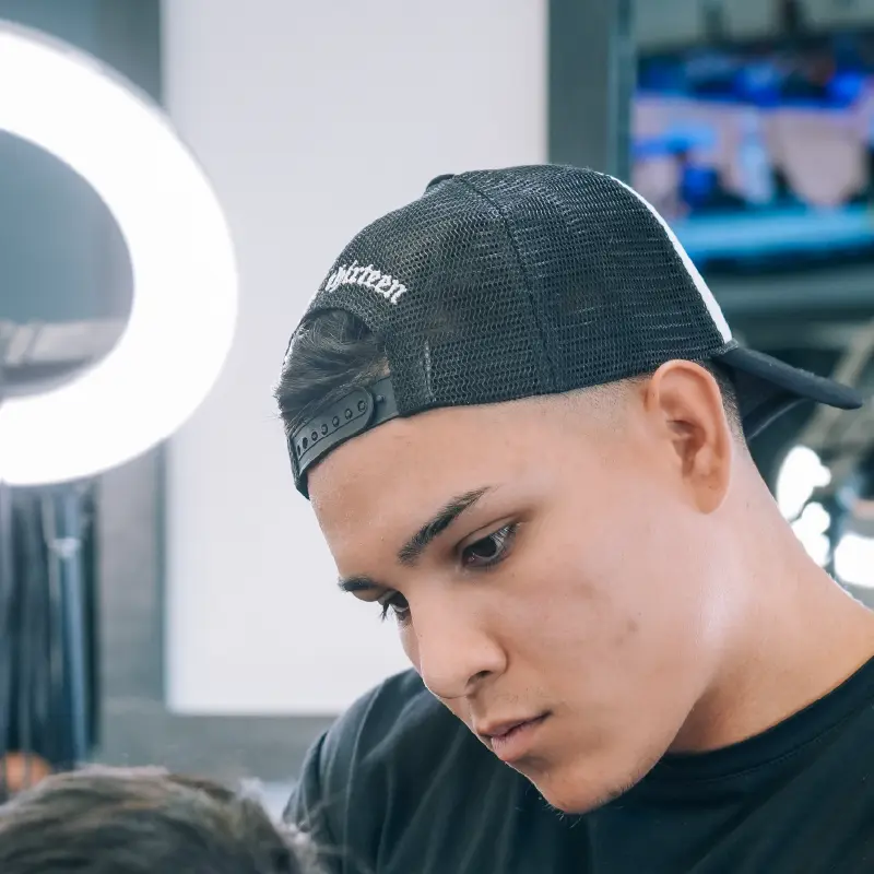Aaron Nunez Jr., barber at NZ Barbershop
